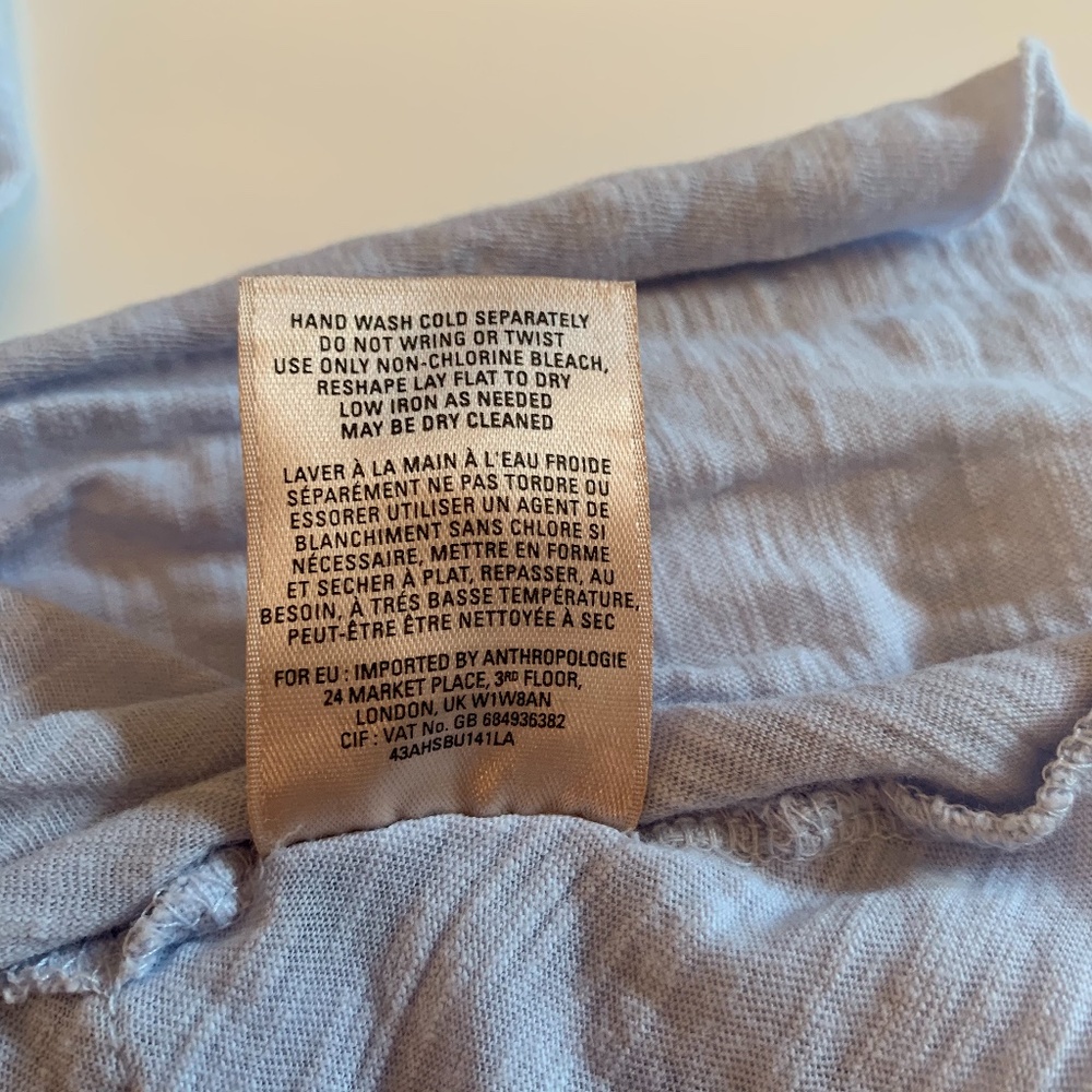 Anthropologie Meadow Rue Pale Blue Petticoat Tank - Picture 10 of 13
